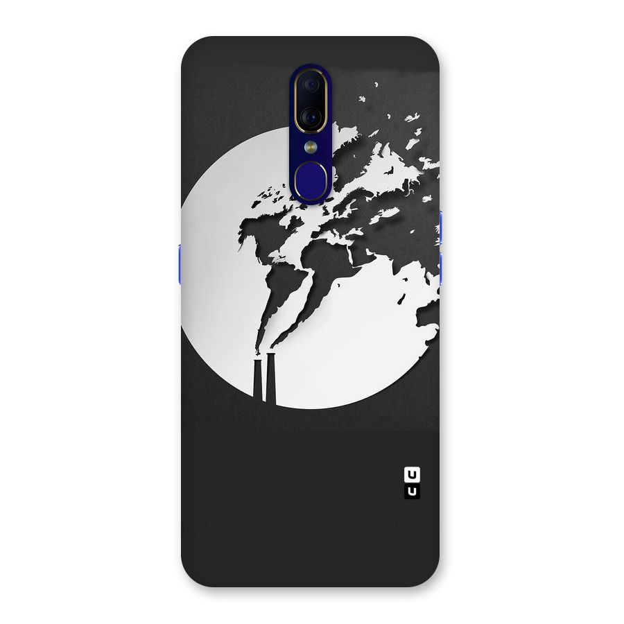 Disorted Design Black Back Case for Oppo F11