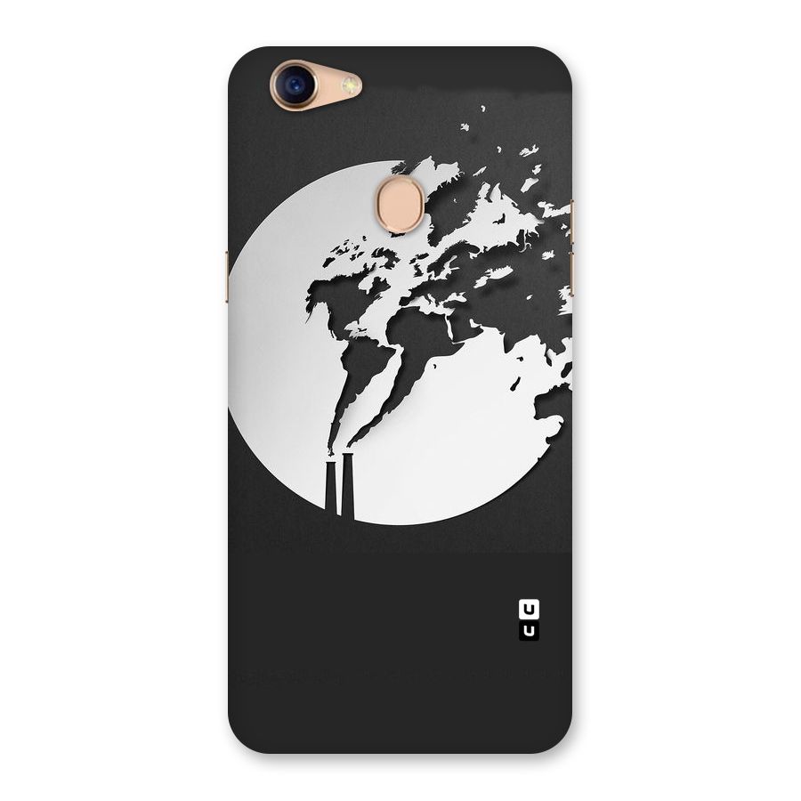 Disorted Design Black Back Case for Oppo F5