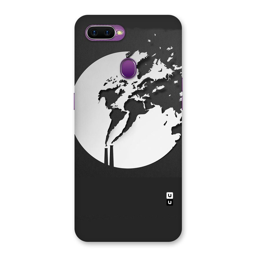 Disorted Design Black Back Case for Oppo F9