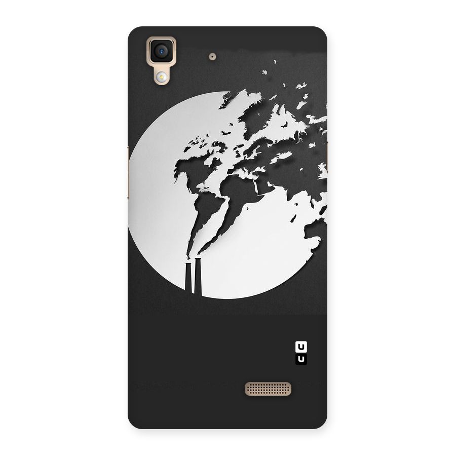 Disorted Design Black Back Case for Oppo R7