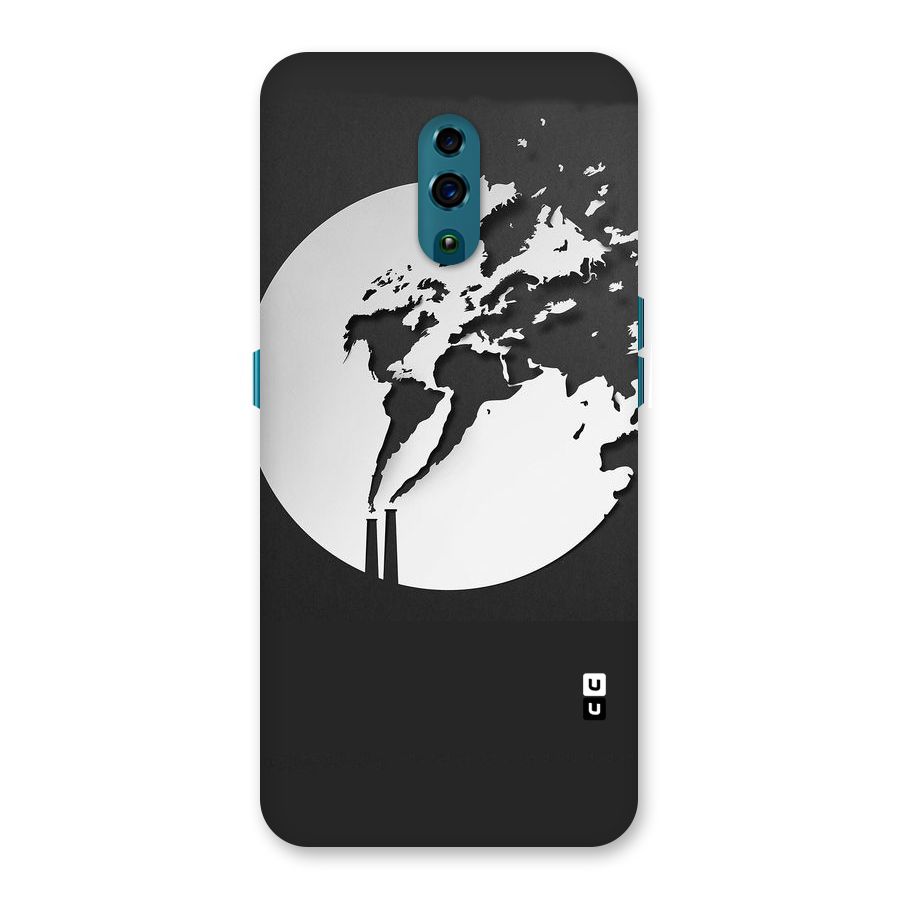 Disorted Design Black Back Case for Oppo Reno