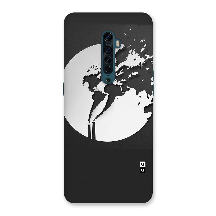 Disorted Design Black Back Case for Oppo Reno2