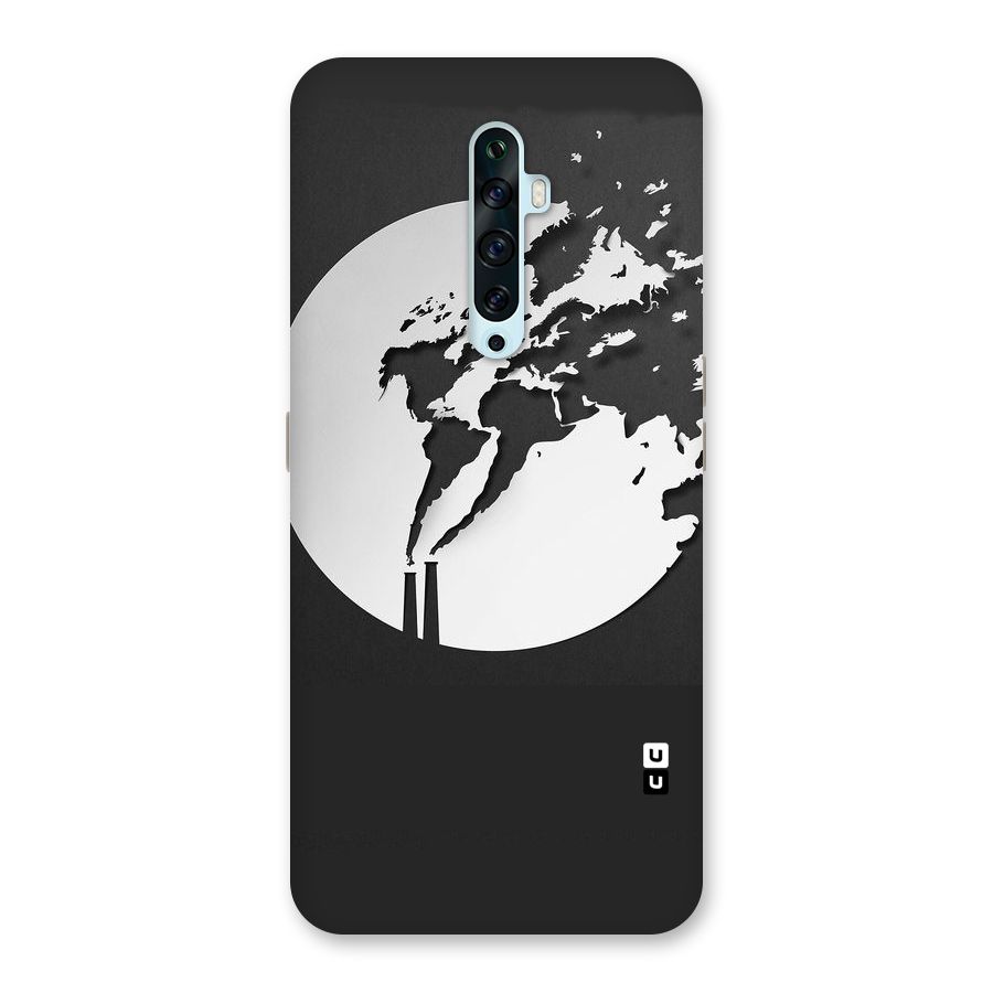Disorted Design Black Back Case for Oppo Reno2 F
