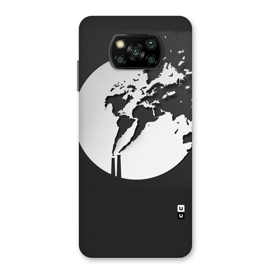Disorted Design Black Back Case for Poco X3