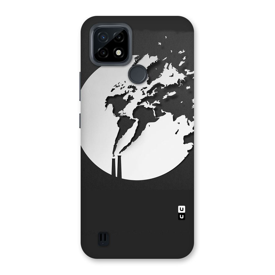 Disorted Design Black Back Case for Realme C21