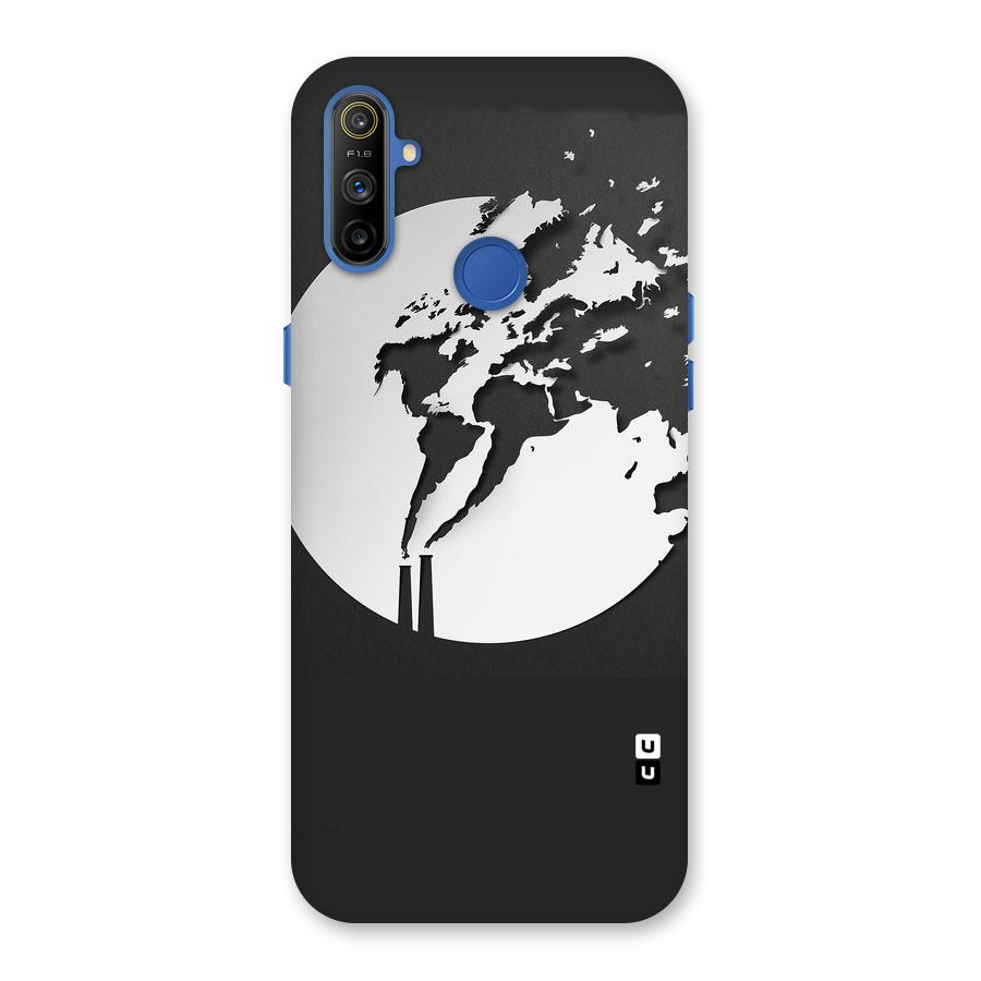 Disorted Design Black Back Case for Realme Narzo 10A