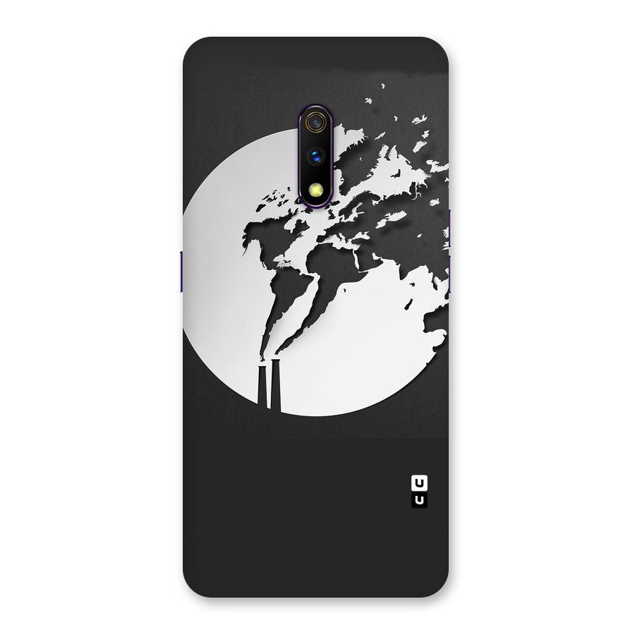 Disorted Design Black Back Case for Realme X