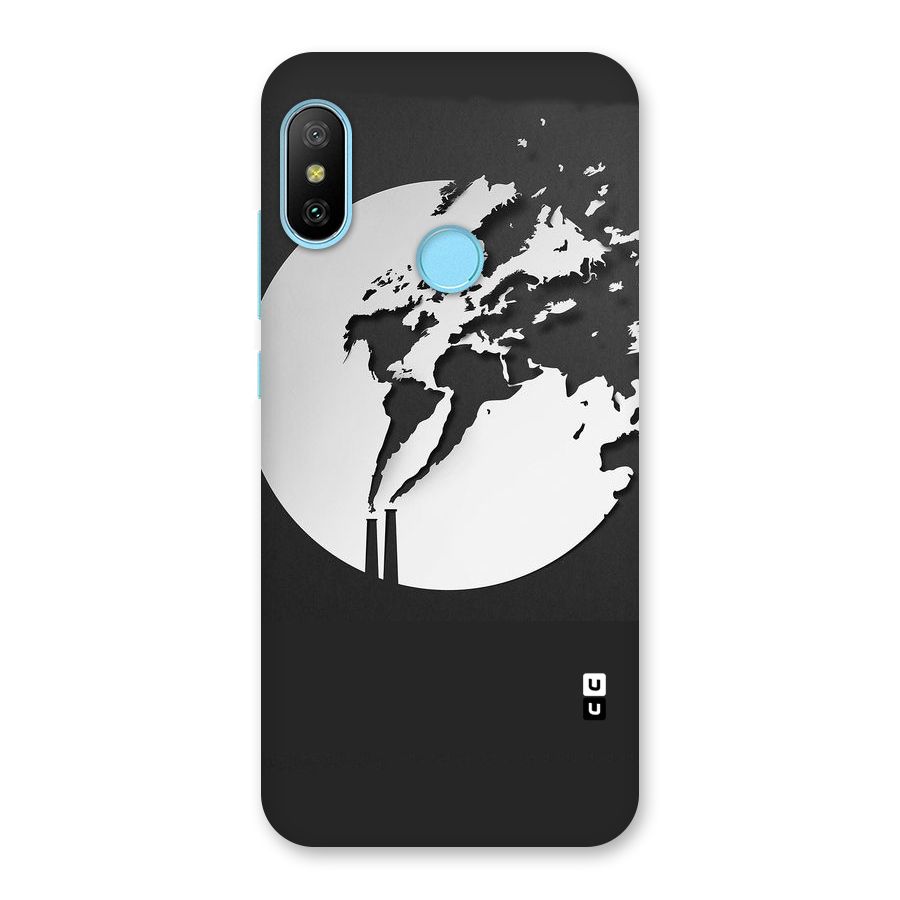 Disorted Design Black Back Case for Redmi 6 Pro
