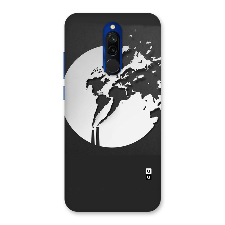 Disorted Design Black Back Case for Redmi 8