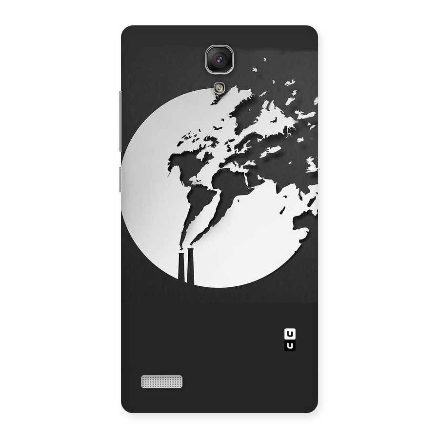 Disorted Design Black Back Case for Redmi Note