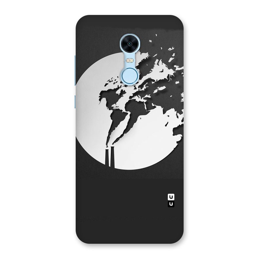 Disorted Design Black Back Case for Redmi Note 5