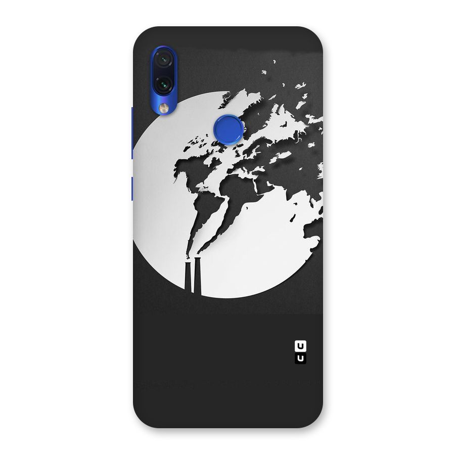 Disorted Design Black Back Case for Redmi Note 7