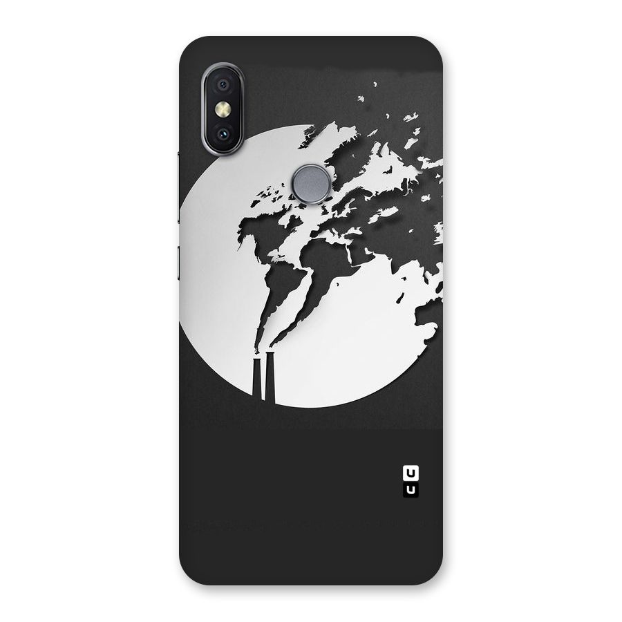 Disorted Design Black Back Case for Redmi Y2