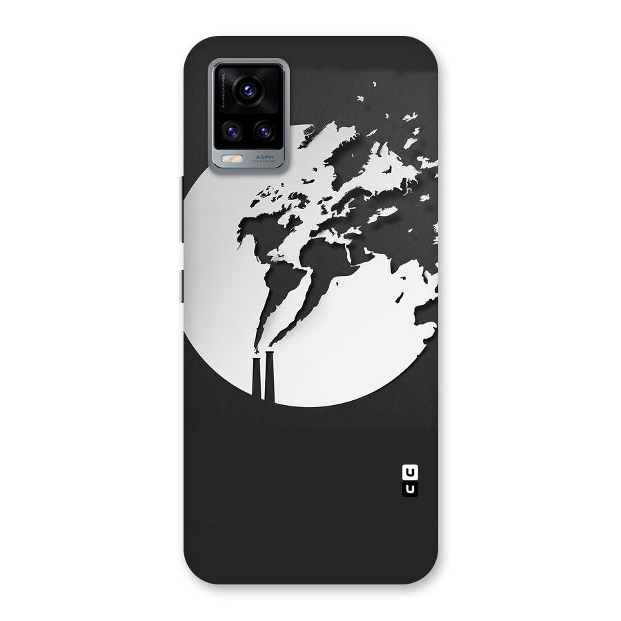 Disorted Design Black Back Case for Vivo V20