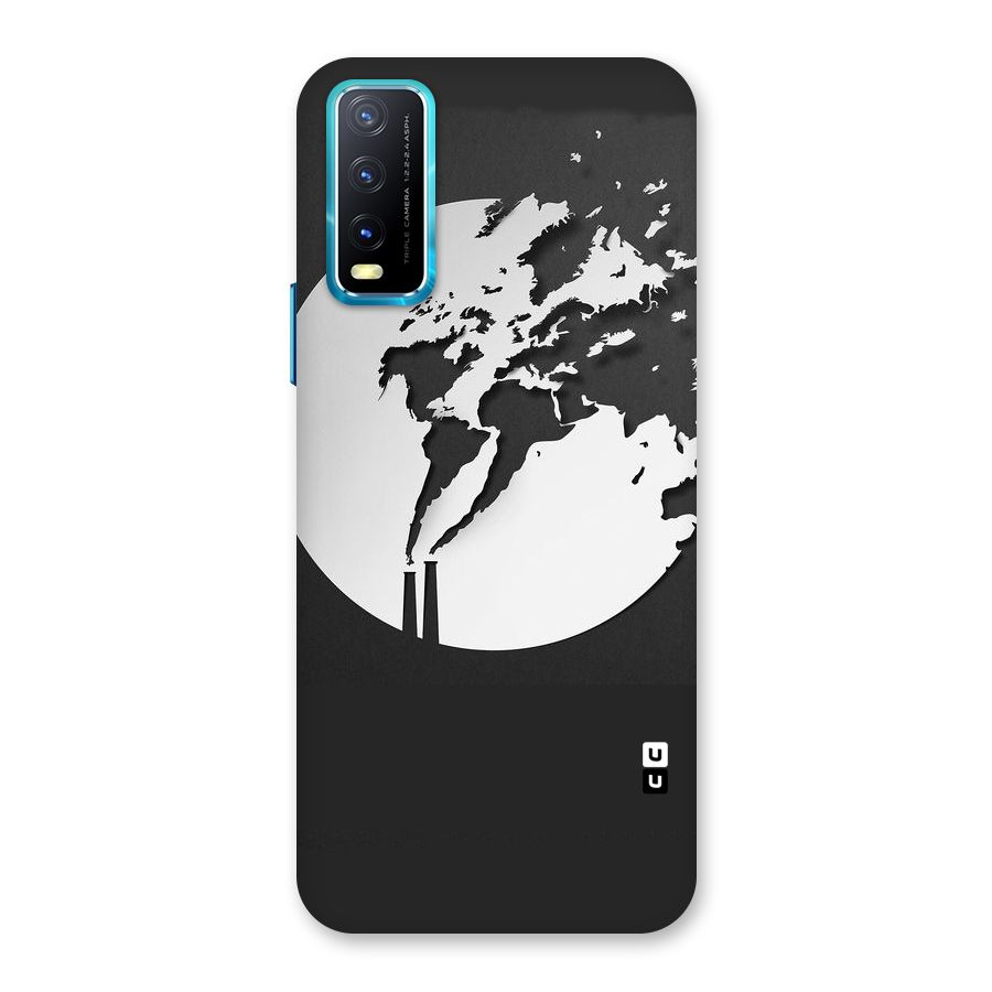 Disorted Design Black Back Case for Vivo Y20G