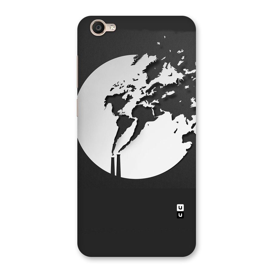 Disorted Design Black Back Case for Vivo Y55s