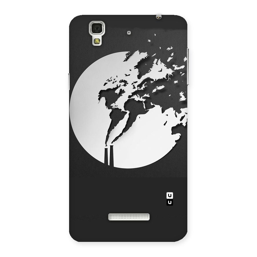 Disorted Design Black Back Case for YU Yureka Plus