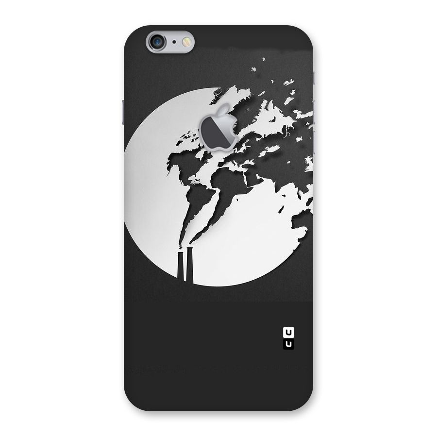 Disorted Design Black Back Case for iPhone 6 Plus 6S Plus Logo Cut