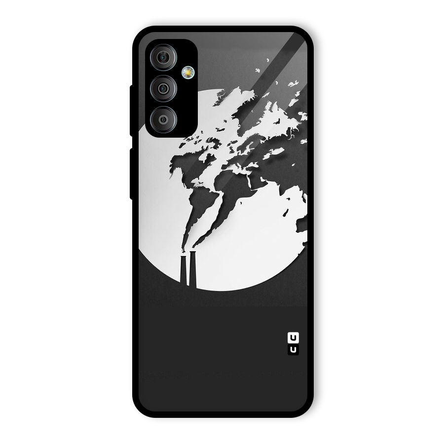 Disorted Design Black Glass Back Case for Galaxy F23