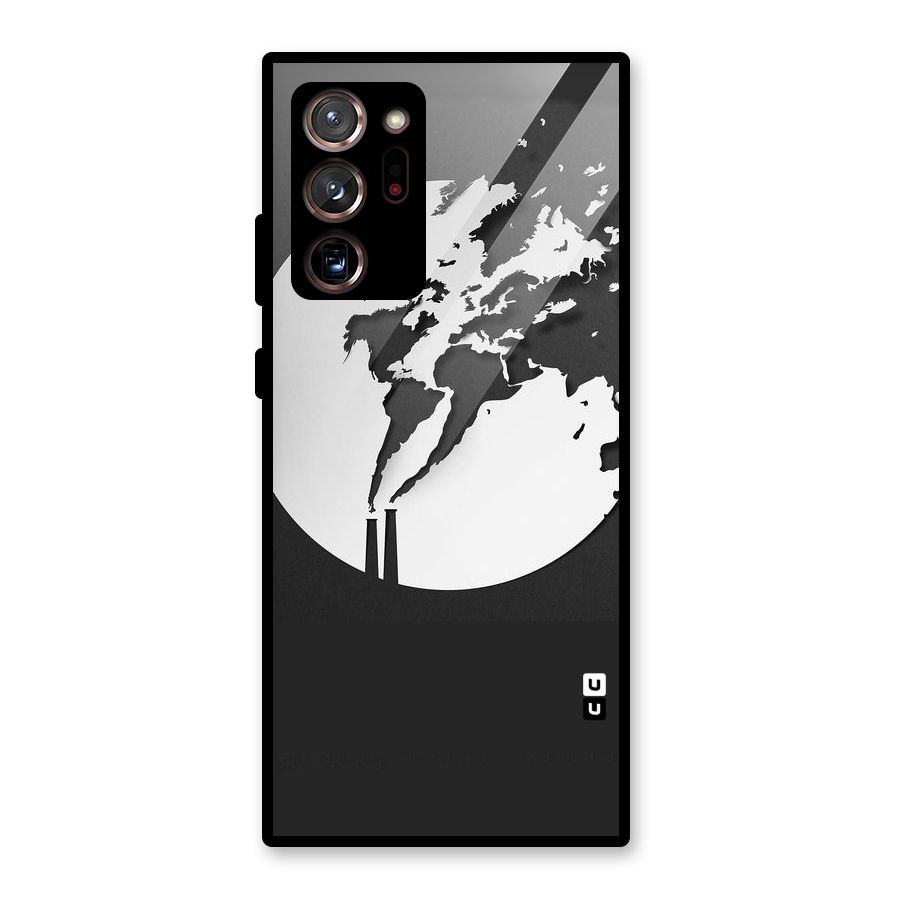 Disorted Design Black Glass Back Case for Galaxy Note 20 Ultra