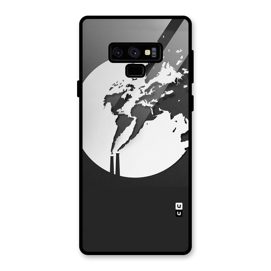 Disorted Design Black Glass Back Case for Galaxy Note 9