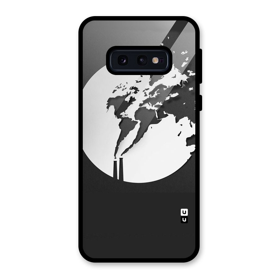 Disorted Design Black Glass Back Case for Galaxy S10e