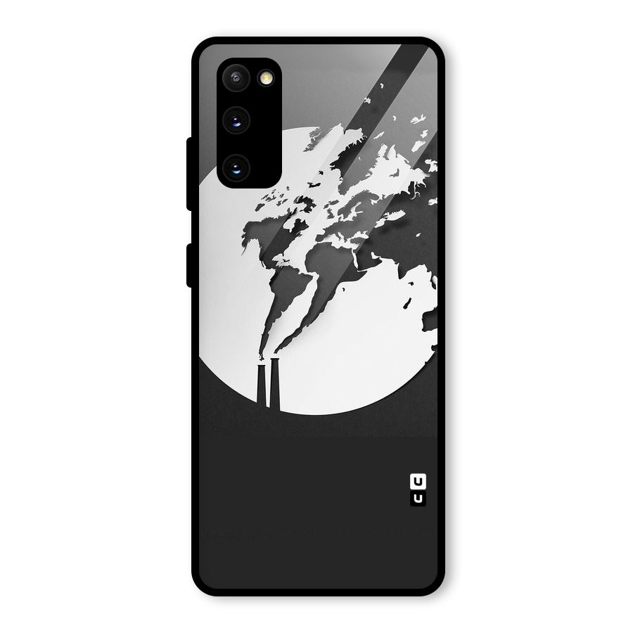 Disorted Design Black Glass Back Case for Galaxy S20 FE