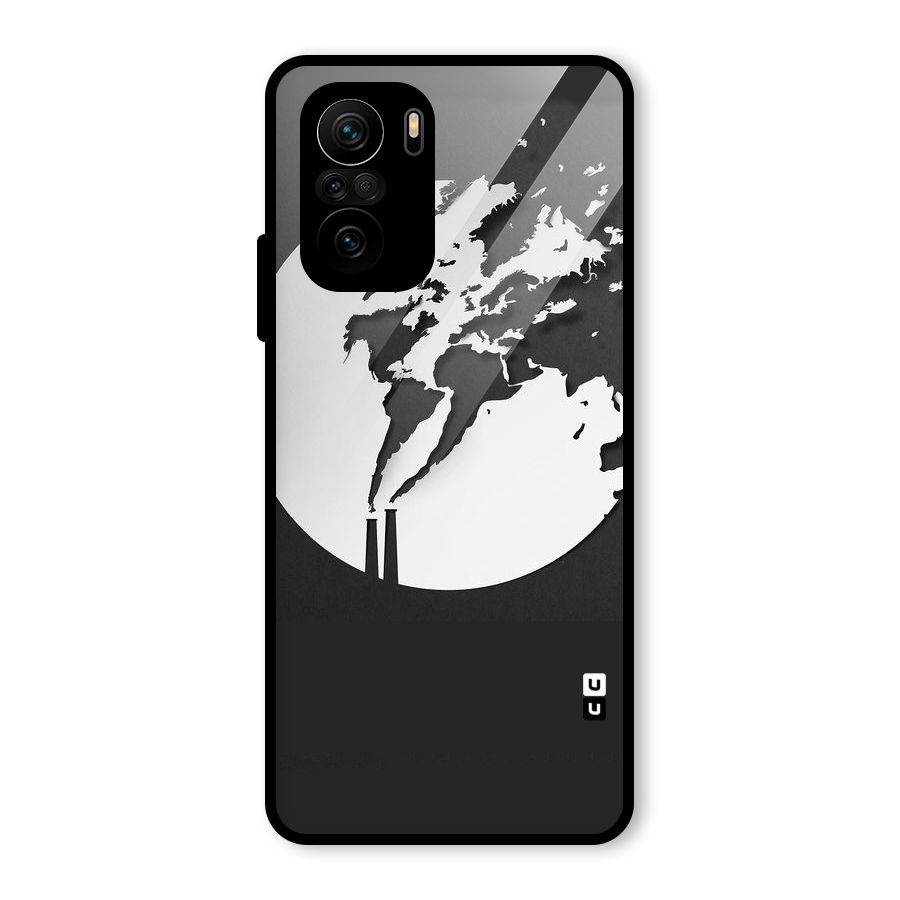 Disorted Design Black Glass Back Case for Mi 11x