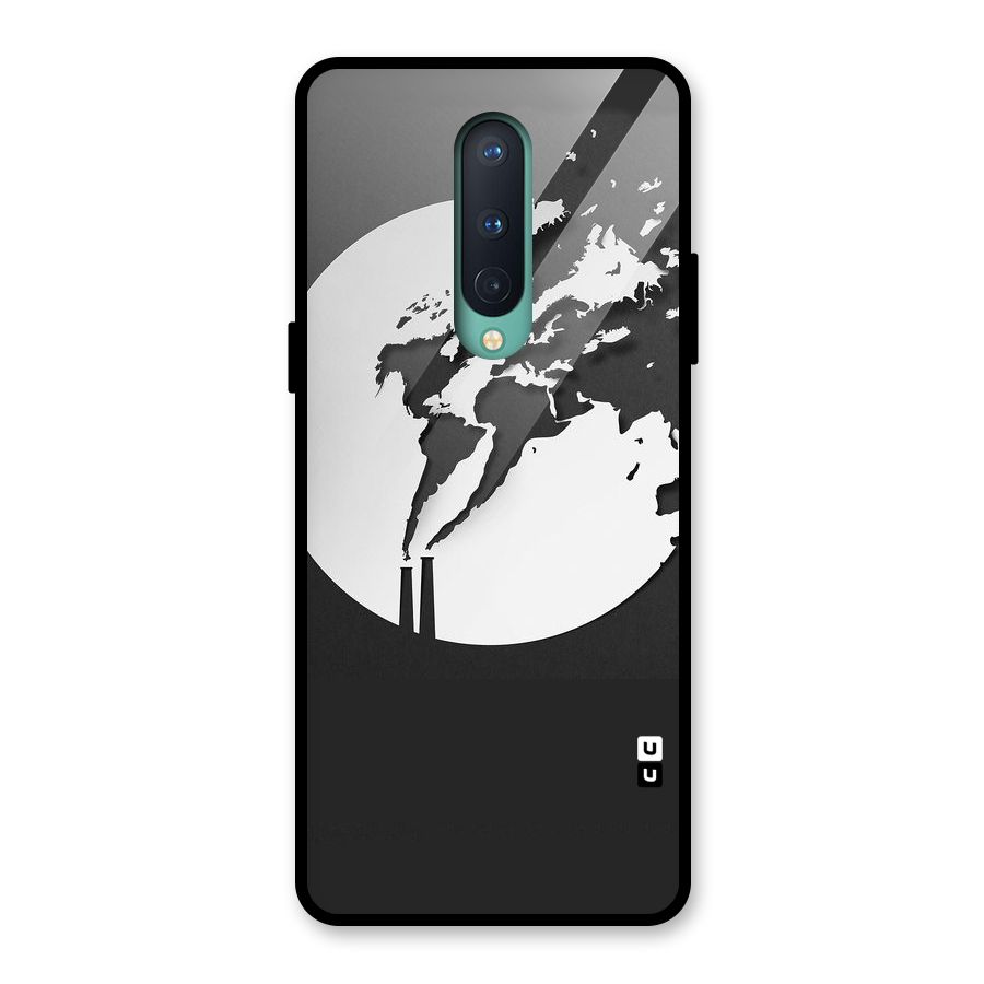Disorted Design Black Glass Back Case for OnePlus 8