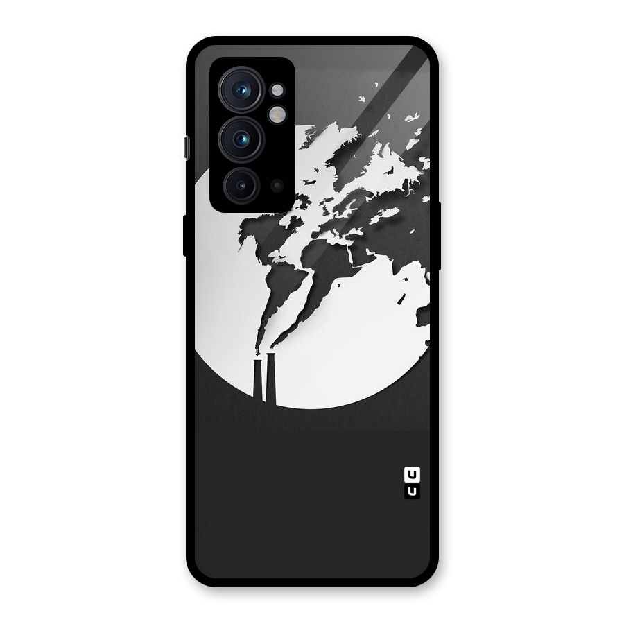 Disorted Design Black Glass Back Case for OnePlus 9RT 5G