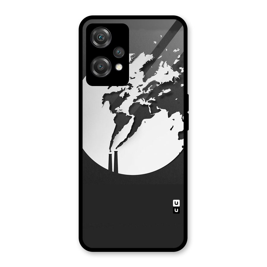 Disorted Design Black Glass Back Case for OnePlus Nord CE 2 Lite 5G