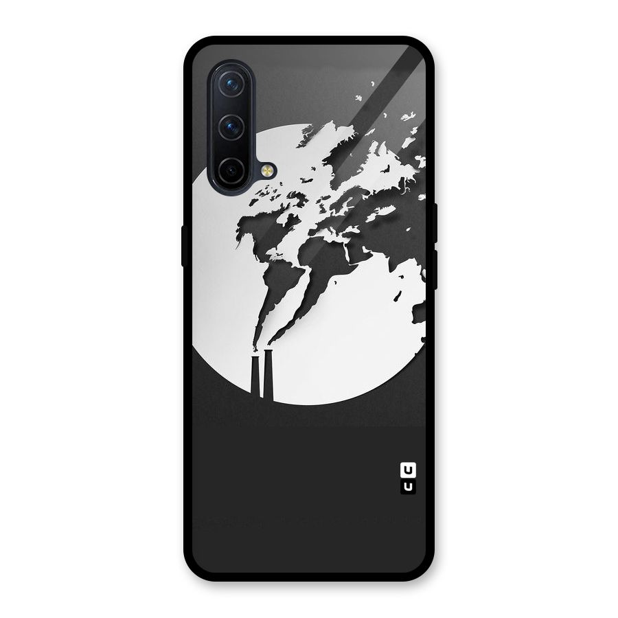Disorted Design Black Glass Back Case for OnePlus Nord CE 5G