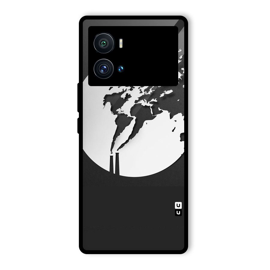 Disorted Design Black Glass Back Case for Vivo iQOO 9 Pro