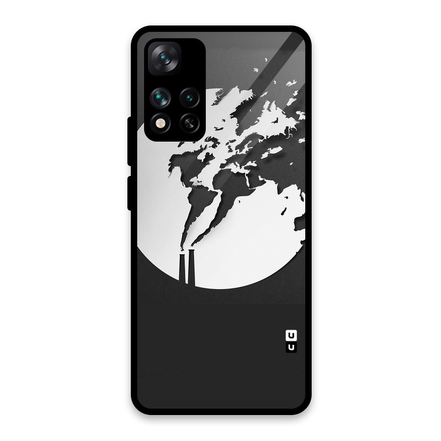 Disorted Design Black Glass Back Case for Xiaomi 11i 5G