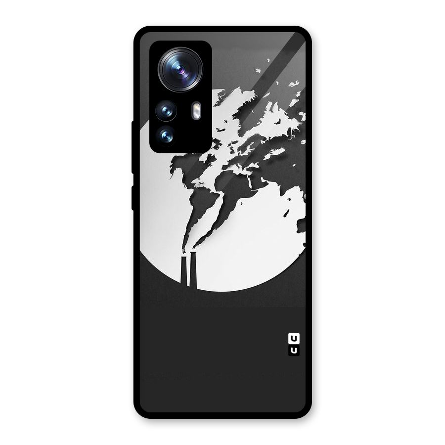 Disorted Design Black Glass Back Case for Xiaomi 12 Pro