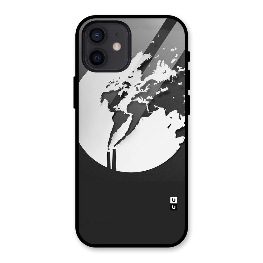 Disorted Design Black Glass Back Case for iPhone 12