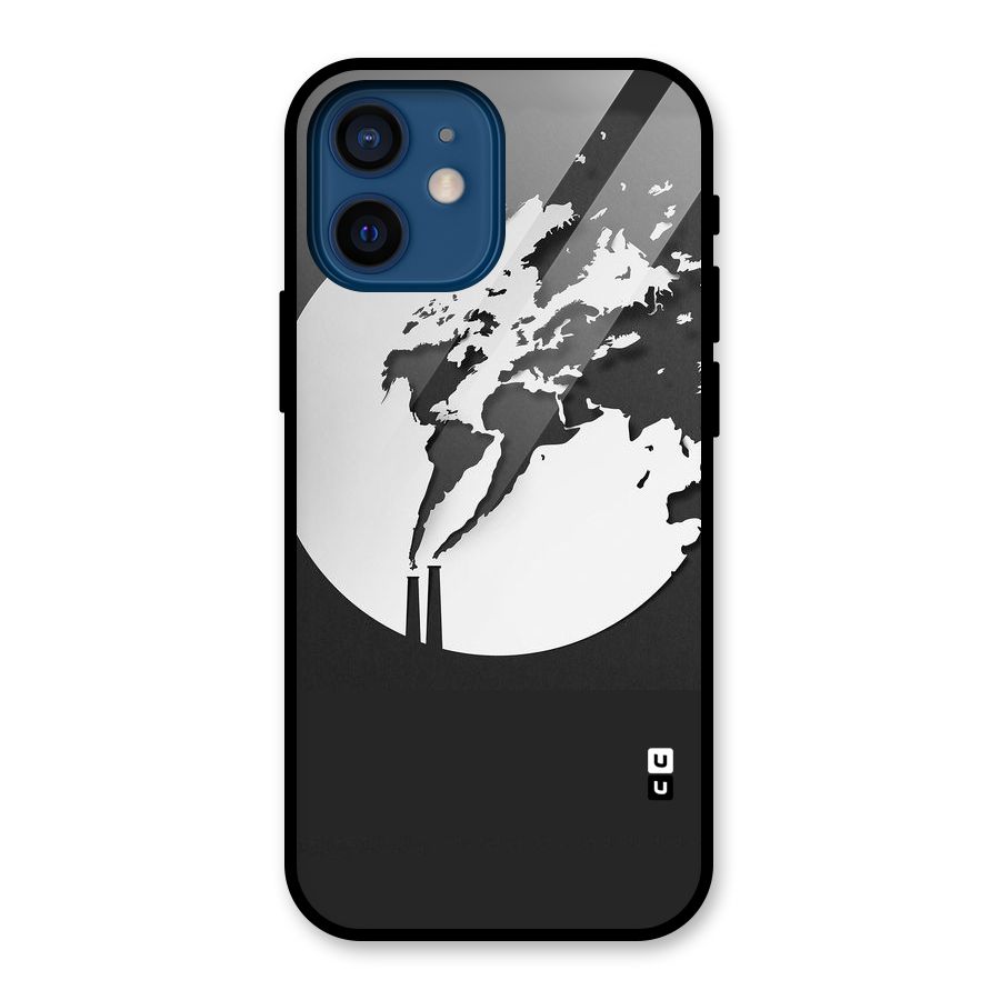 Disorted Design Black Glass Back Case for iPhone 12 Mini
