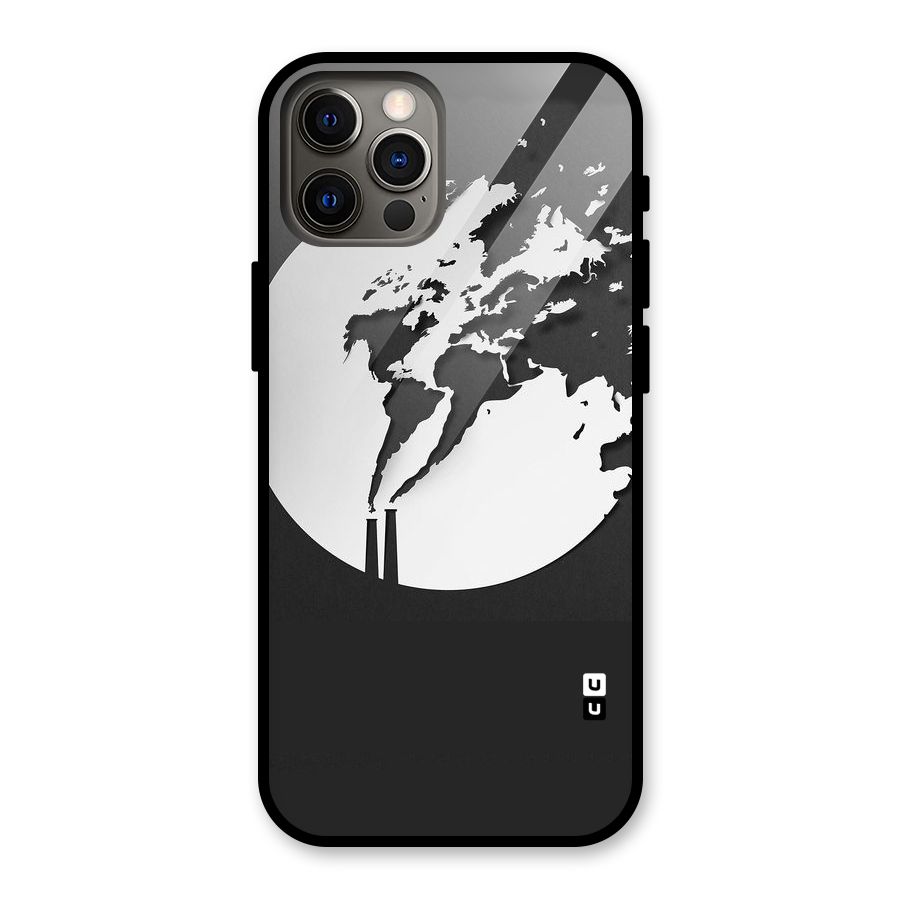 Disorted Design Black Glass Back Case for iPhone 12 Pro