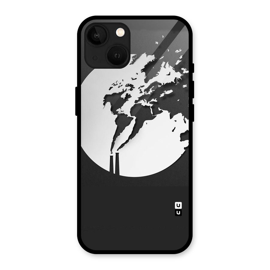 Disorted Design Black Glass Back Case for iPhone 13