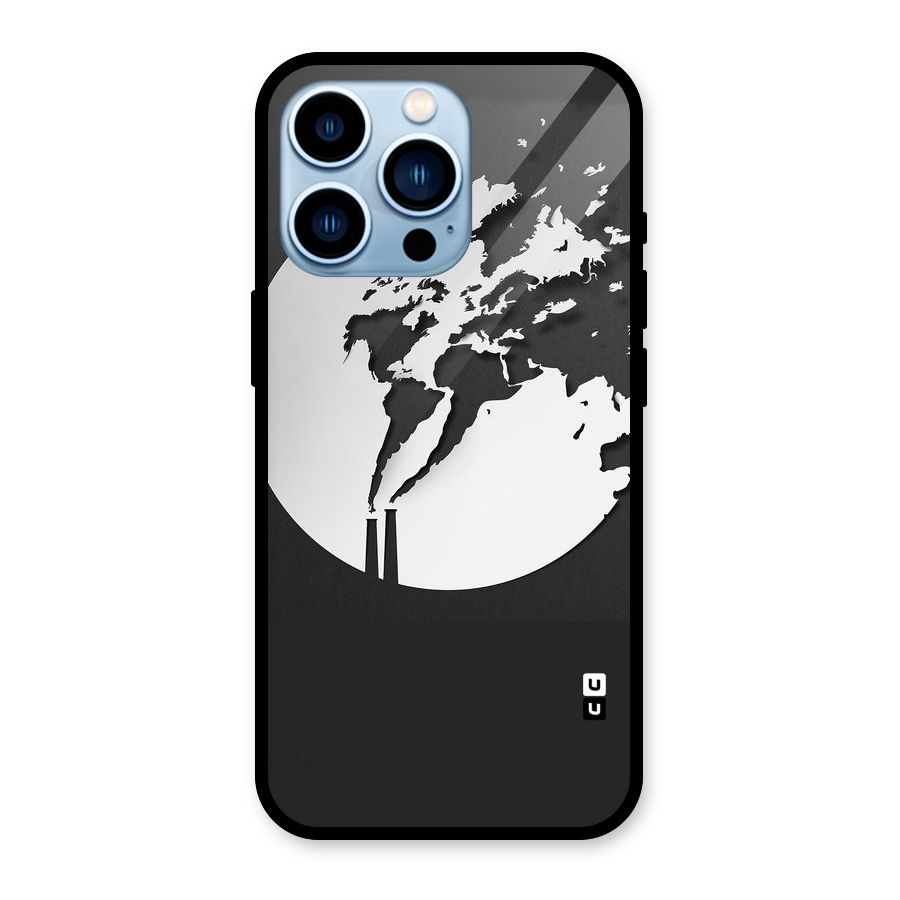 Disorted Design Black Glass Back Case for iPhone 13 Pro