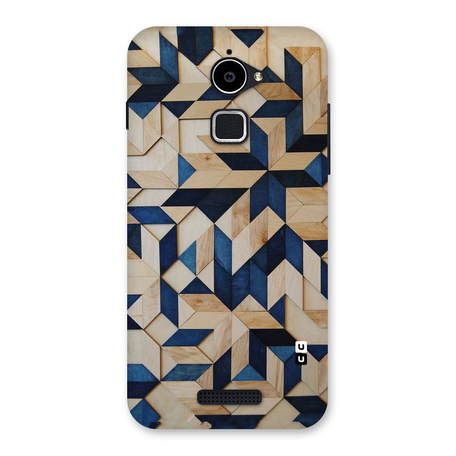 Disorted Wood Blue Back Case for Coolpad Note 3 Lite