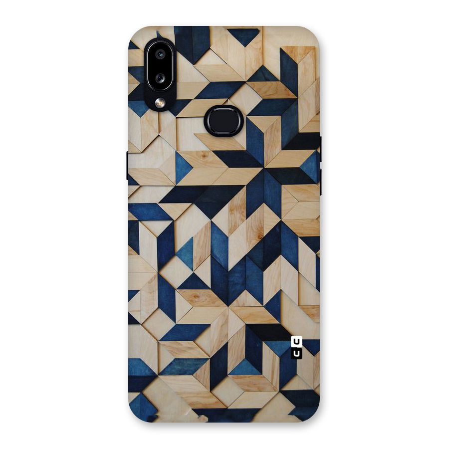 Disorted Wood Blue Back Case for Galaxy A10s