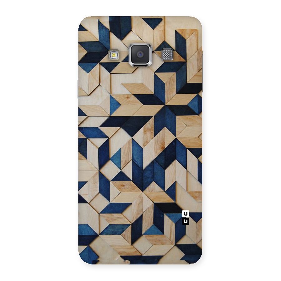 Disorted Wood Blue Back Case for Galaxy A3