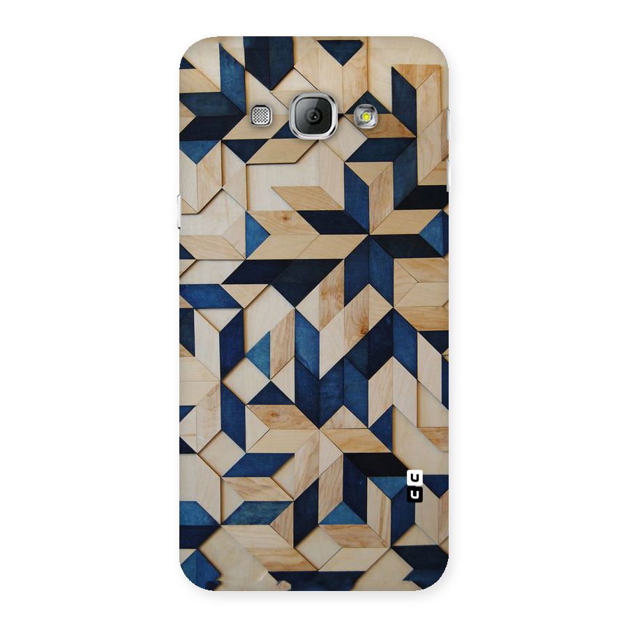 Disorted Wood Blue Back Case for Galaxy A8