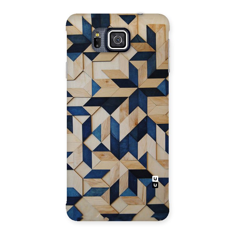 Disorted Wood Blue Back Case for Galaxy Alpha