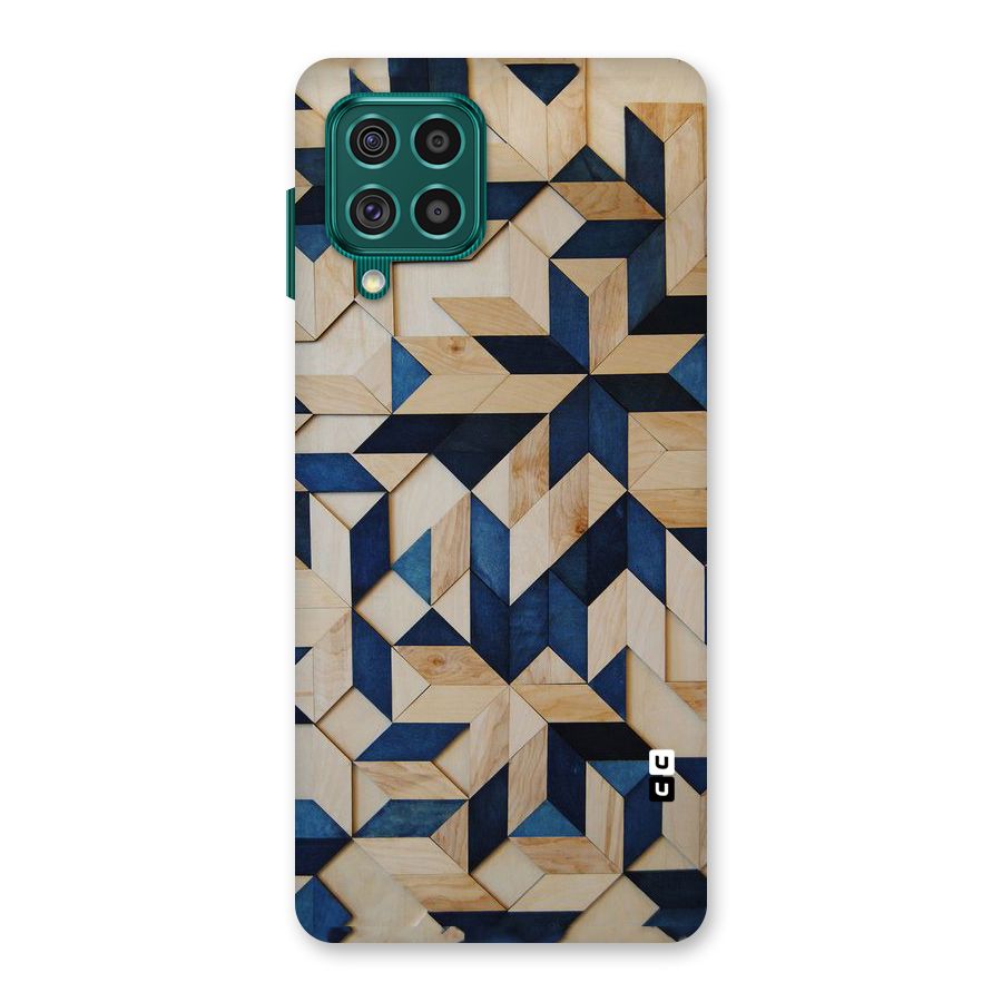 Disorted Wood Blue Back Case for Galaxy F62