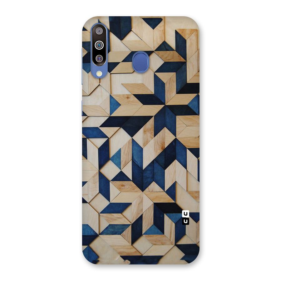 Disorted Wood Blue Back Case for Galaxy M30