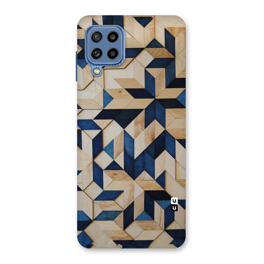 Disorted Wood Blue Back Case for Galaxy M32