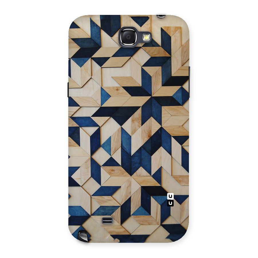 Disorted Wood Blue Back Case for Galaxy Note 2