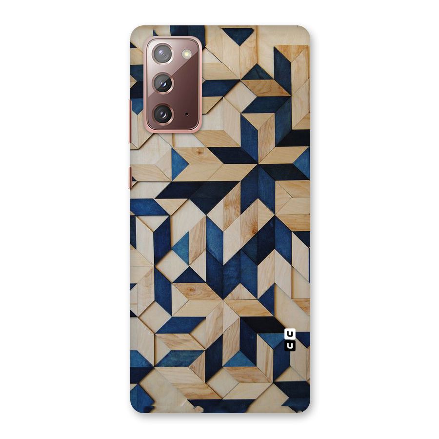 Disorted Wood Blue Back Case for Galaxy Note 20